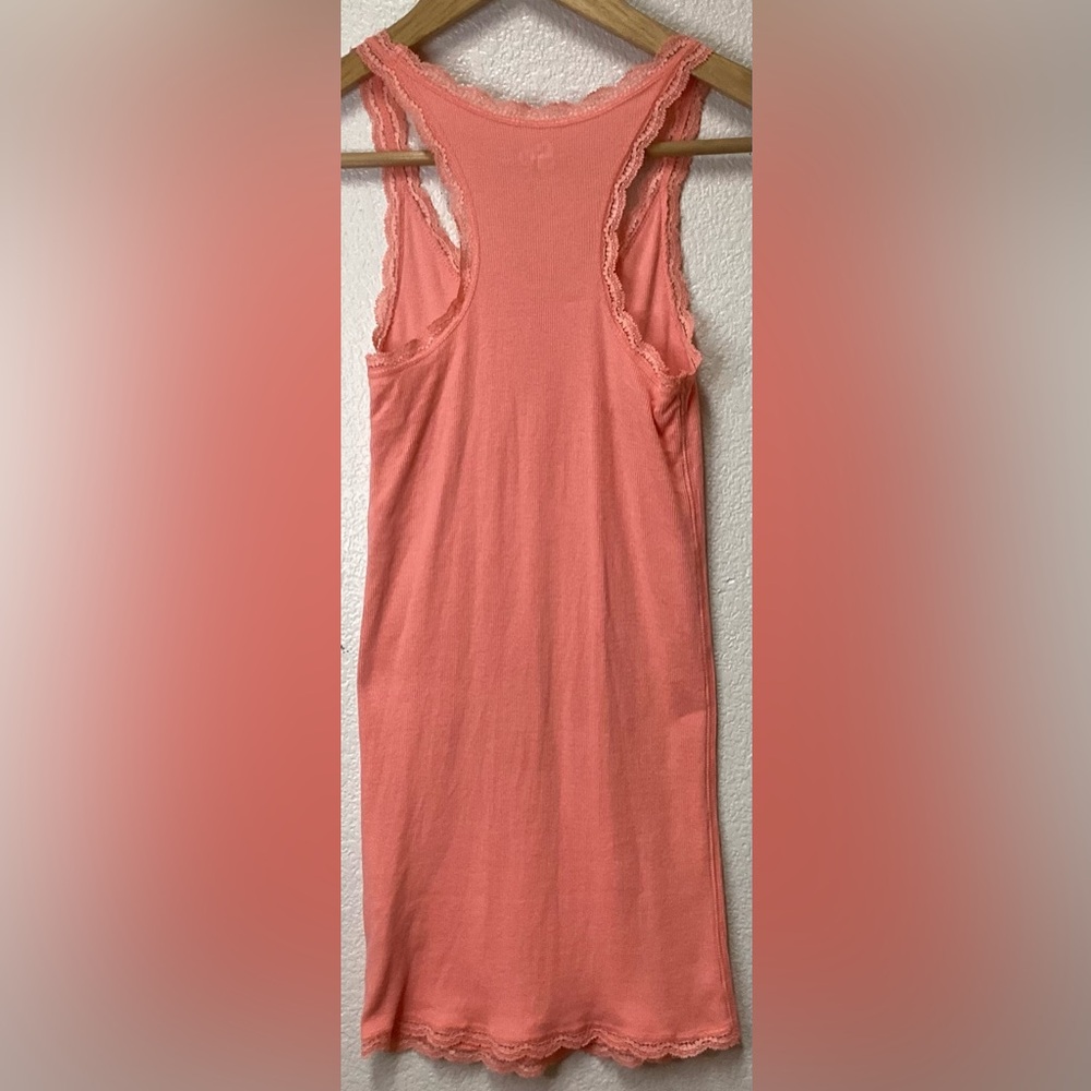 SO tank top ribbed lace racer back - Picture 2 of 8